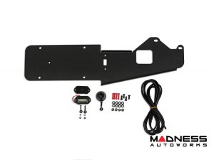 Ford Bronco Rear License Plate Relocation Bracket - Factory Tire Carrier - DV8 Ford Bronco Rear License Plate Relocation Bracket - Factory Tire Carrier - DV8